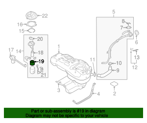31112-3Q500 - Fuel Filter - 2010-2013 Hyundai | World OEM Parts Hyundai