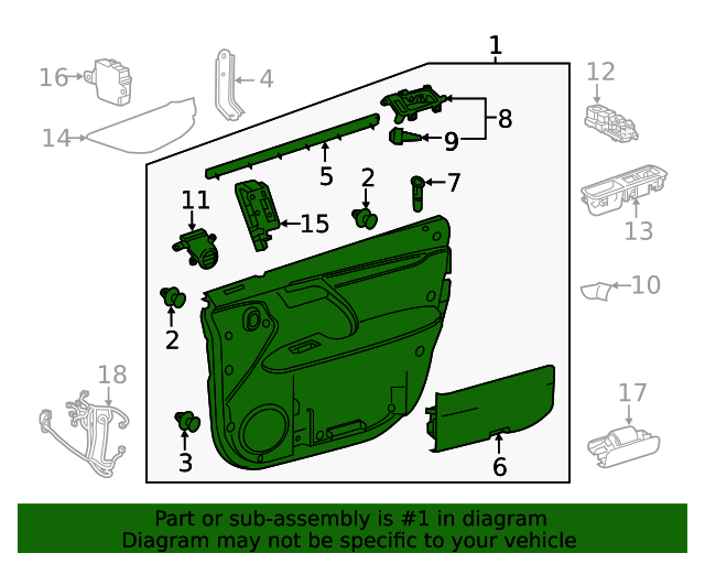 20182019 Lexus Door Trim Panel 6763048731C2 OEM Parts Online