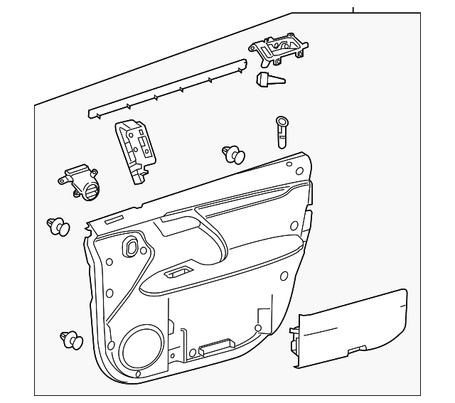 20182019 Lexus Door Trim Panel 6763048852E4 Genuine Lexus Parts
