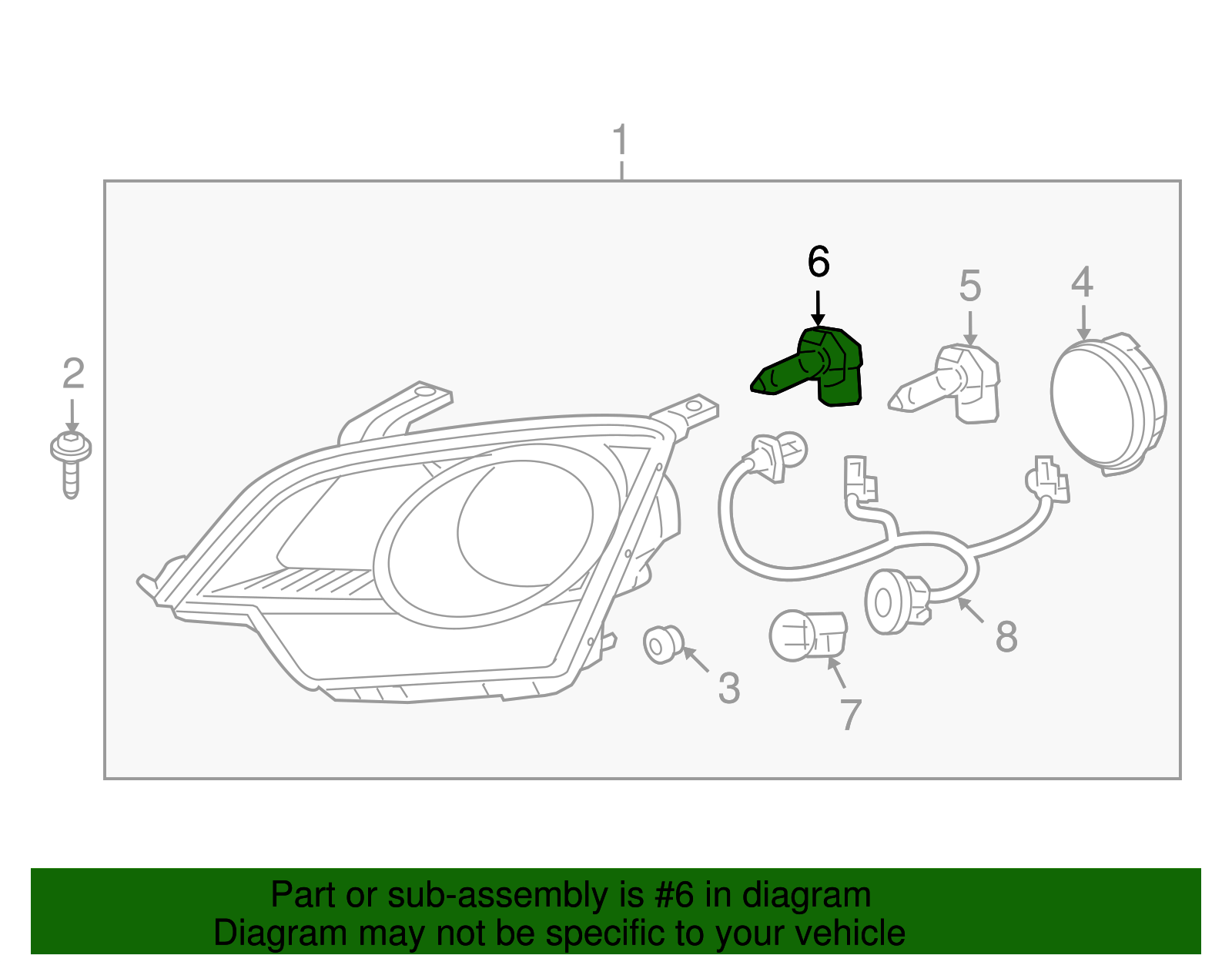 Headlamp Bulb - GM (10351666)