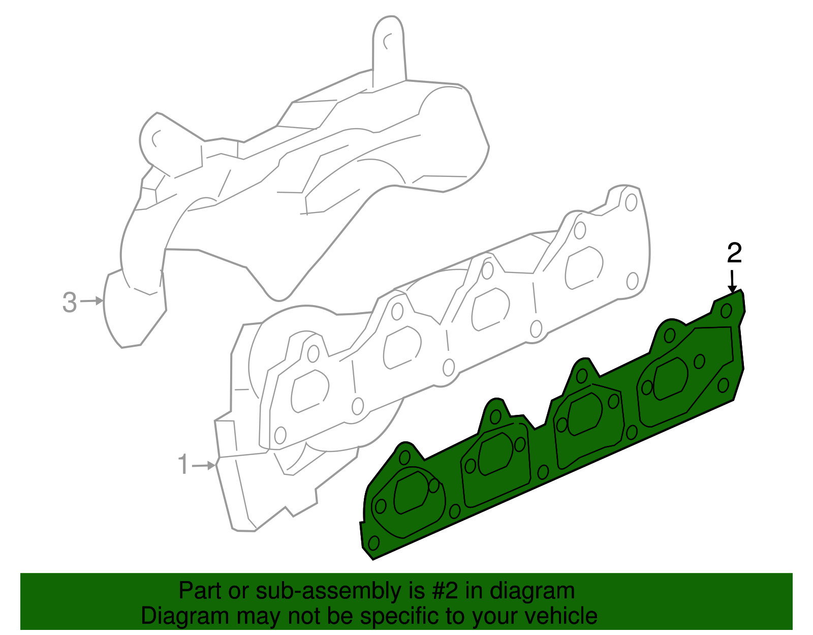 Exhaust Manifold Gasket - GM (09230949)