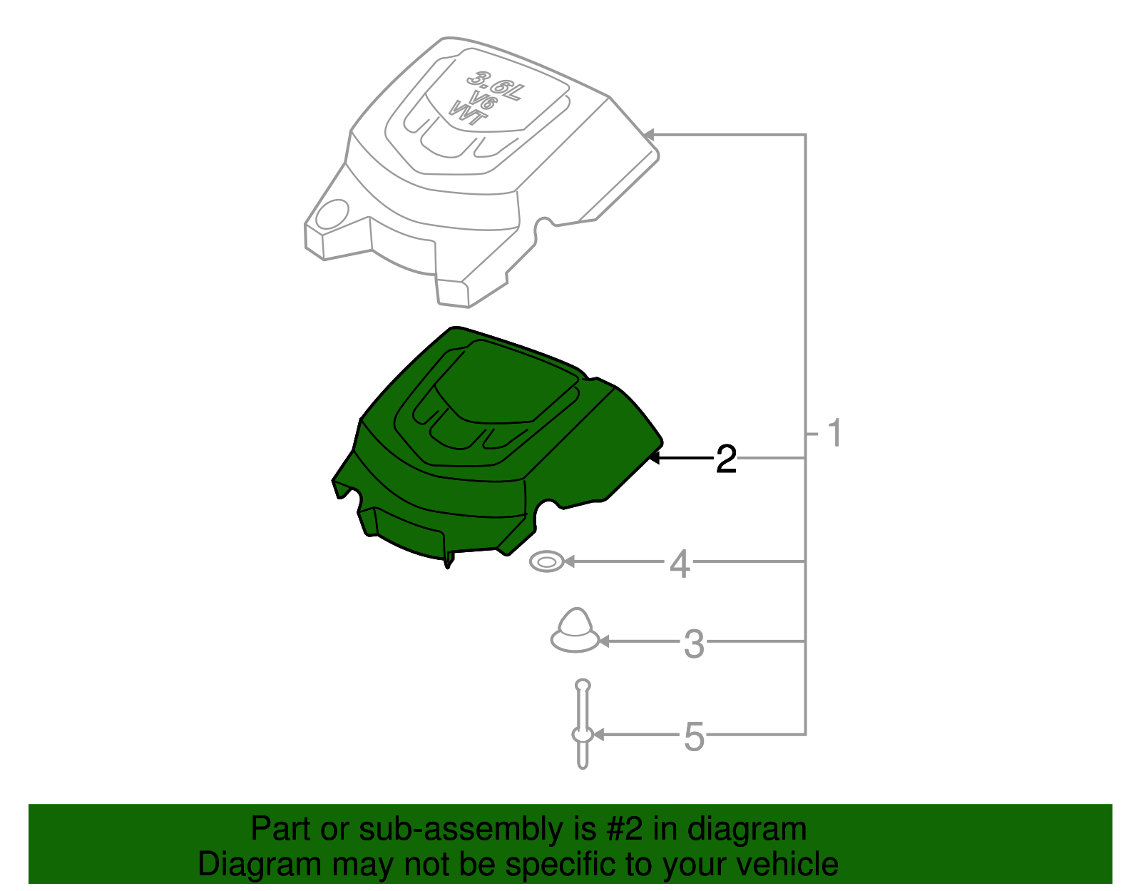 Intake Manifold Cover Insulator - GM (12559120)
