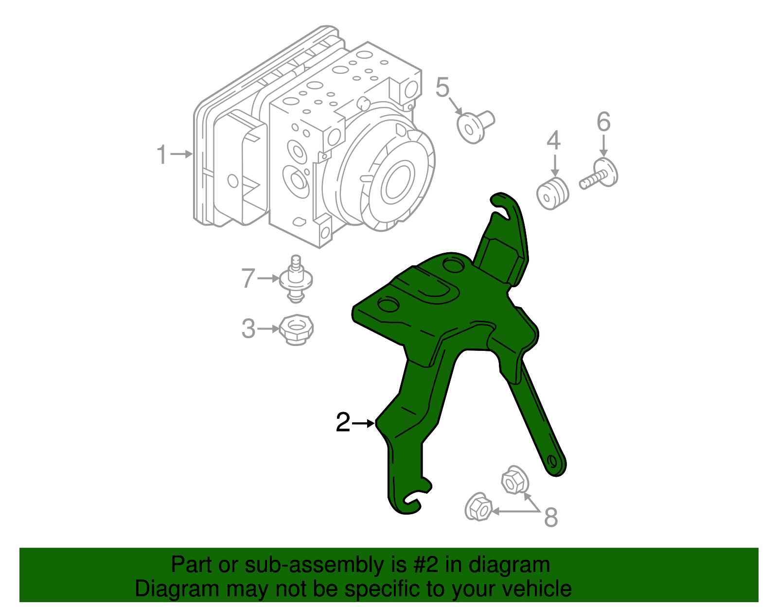Mount Bracket - Scion (44590-WB001)