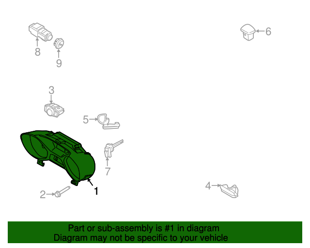 20142015 Ford Escape Instrument Cluster DJ5Z10849TJ OEM Parts Online