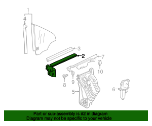 171-670-02-38 - Quarter Panel Molding 2005-2011 Mercedes-Benz ...