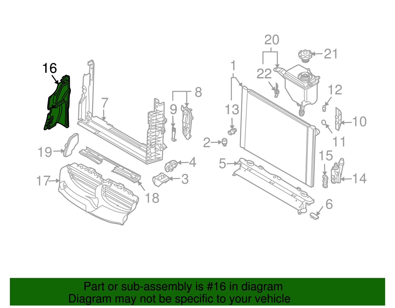 51-71-7-050-604 - Air Guide - 2004-2007 BMW | Buy BMW Parts Now