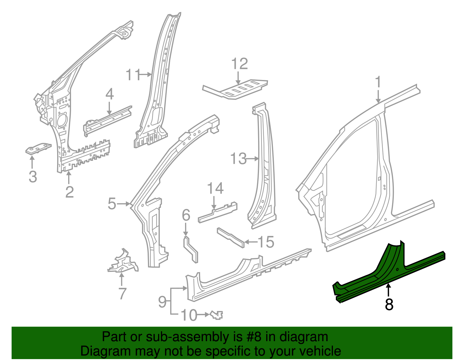 Rocker Panel - Honda (04641-TK8-A41ZZ)