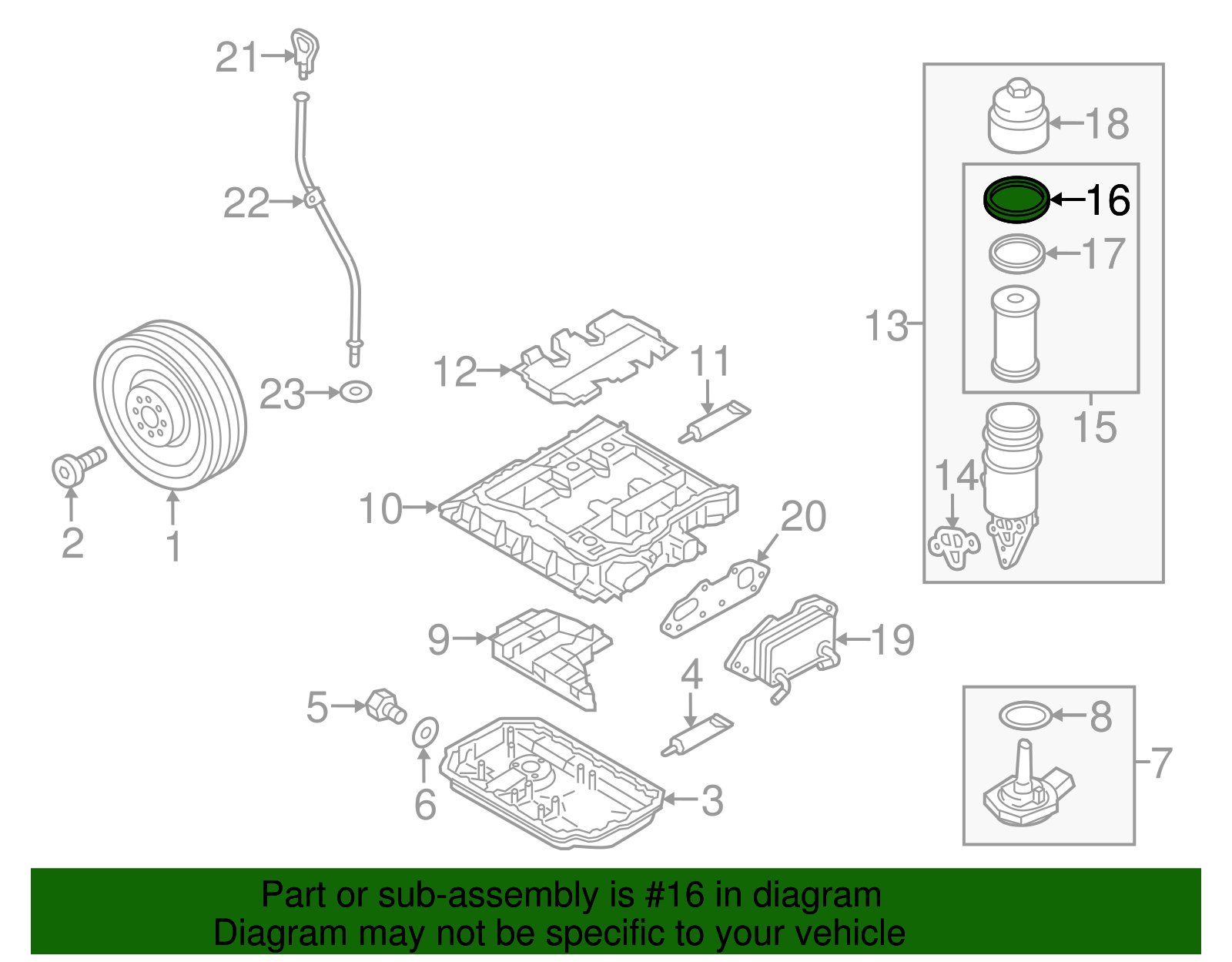 Filter Element Upper Seal - Volkswagen (N-910-465-01)