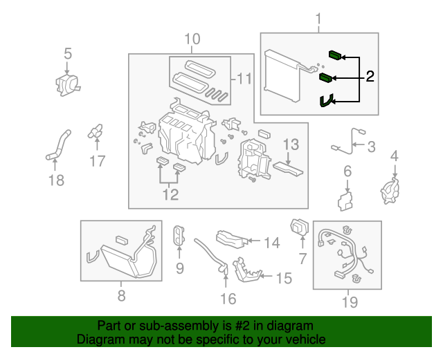 80221TA0A01 Valve Assembly Expansion 20082015 Honda Honda