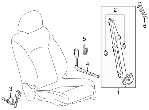 Seat Belt for 2011 Chevrolet Cruze | Chevrolet Parts Direct