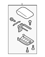 92114FJ040VH - Body: Armrest Pad for Subaru: Crosstrek, Forester, Impreza, XV Crosstrek Image