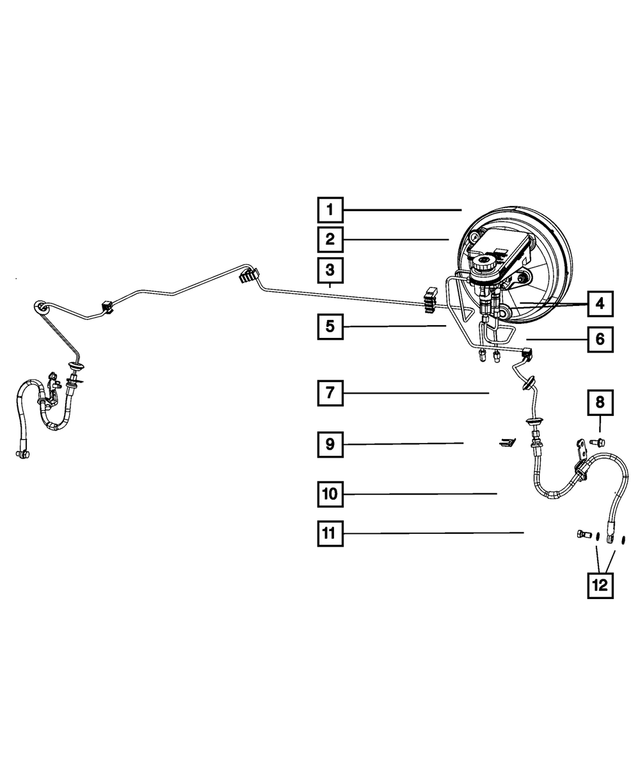 20072008 Mopar Brake Tube 5085571AB Mopar Estores