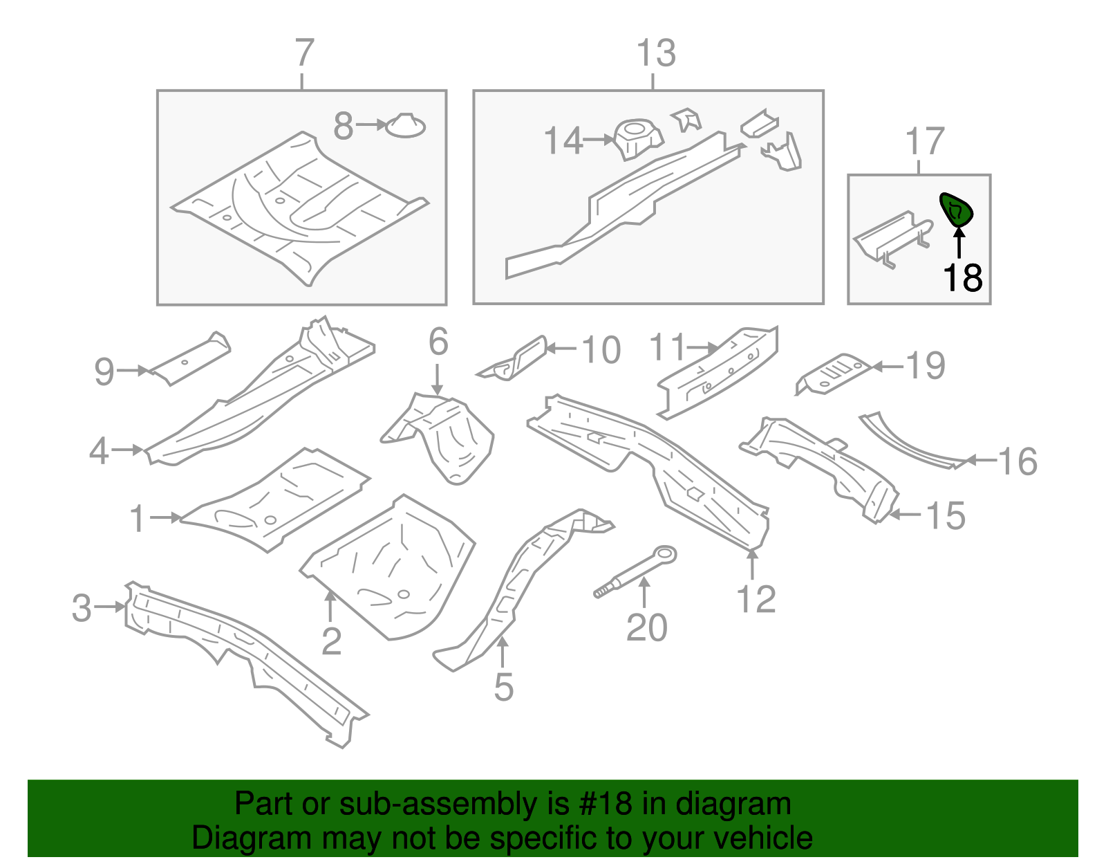 Rail End Bracket - Scion (SU003-04256)