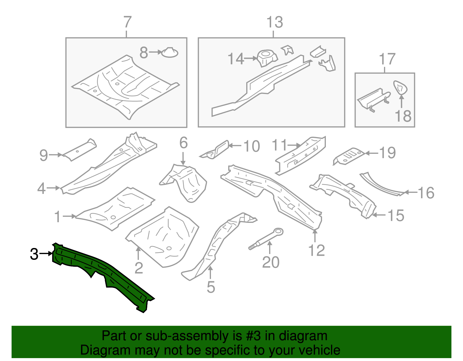 Floor Cross-Member - Scion (SU003-01334)
