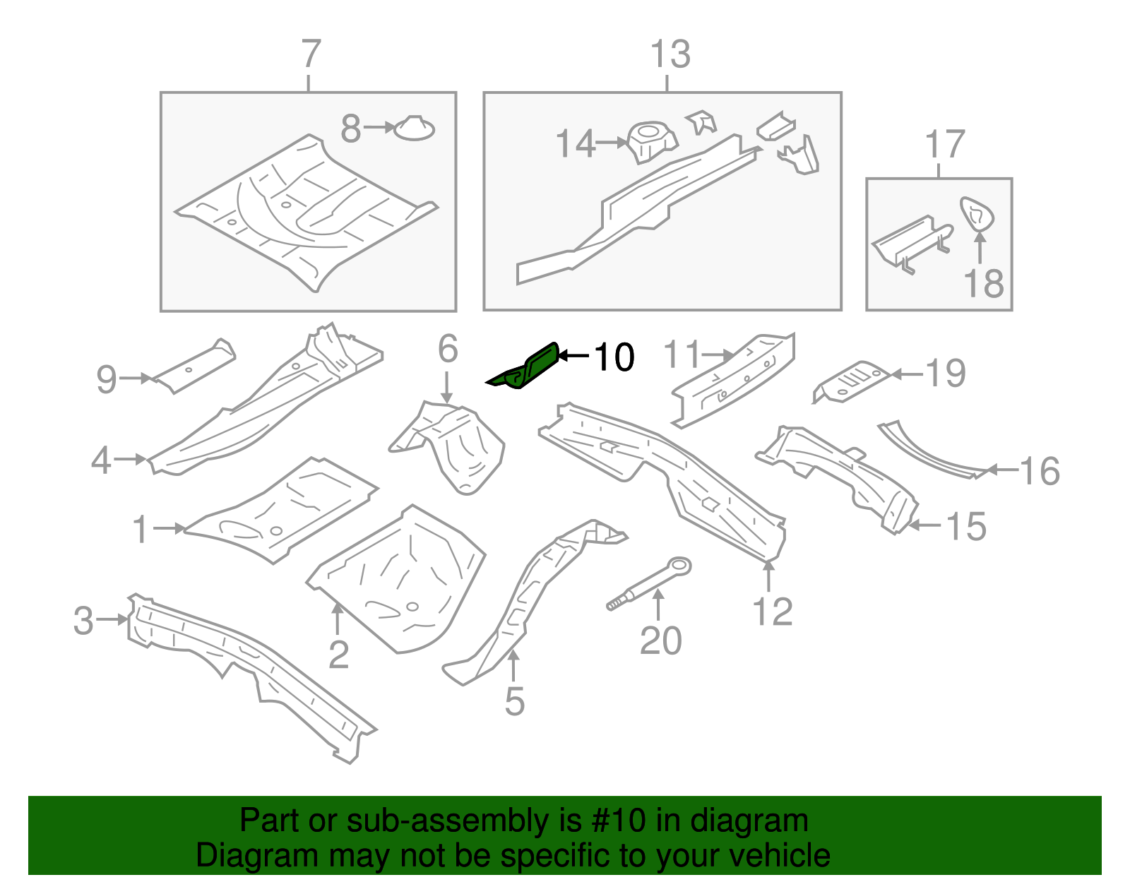 Frame Stiffener - Scion (SU003-01358)