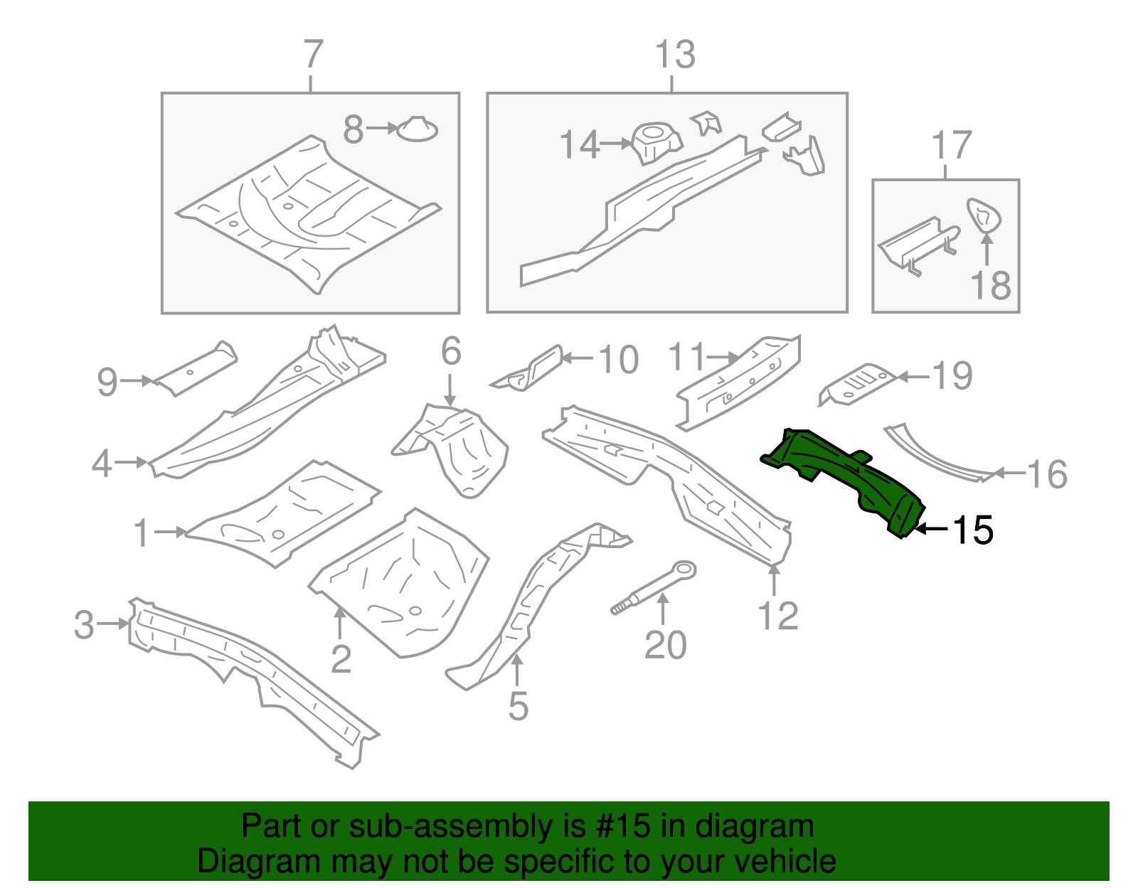 Rear Cross-Member - Scion (SU003-01336)