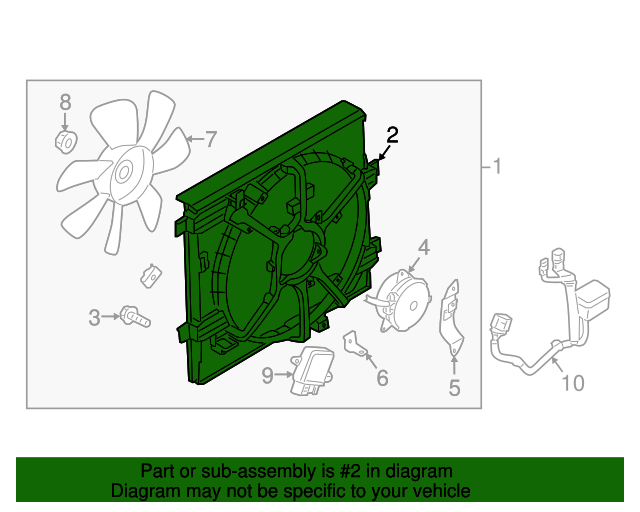 20112017 Nissan Juke Fan Shroud 214831KC0A QuirkParts