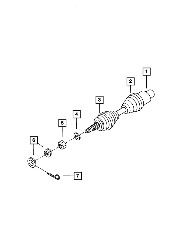 20012012 Mopar Half Shaft Boot Kit 5066025AB Mopar Estores