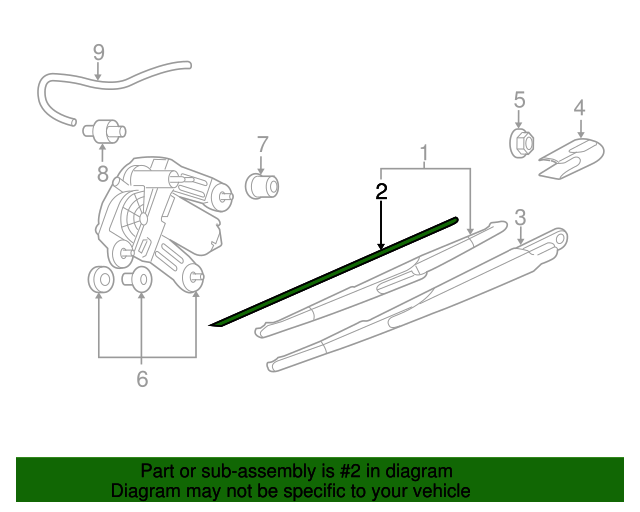 20062015 Mini Cooper Wiper Blade Refill 61622754288 Mini Parts
