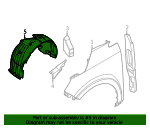 86811-R0000 - Fender Liner 2022-2023 Kia Carnival | Kia.Parts Store