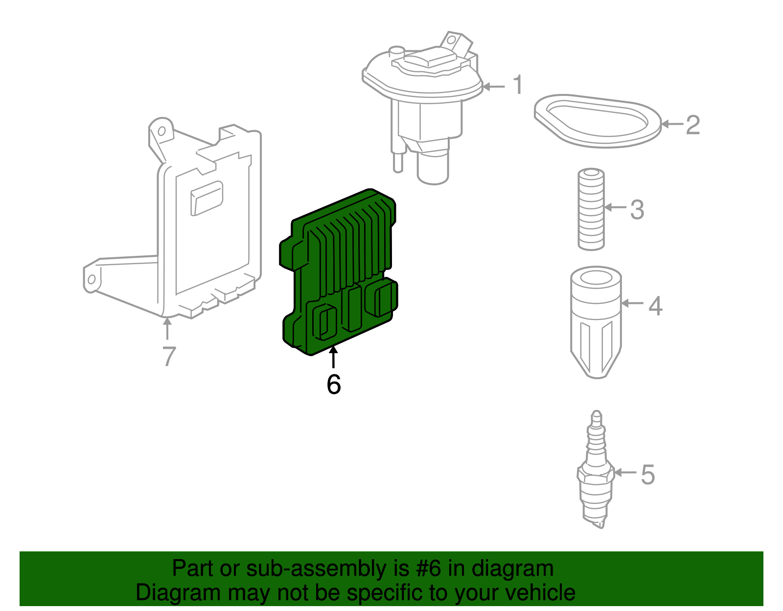 Engine Control Module (ECM) - GM (12597521)