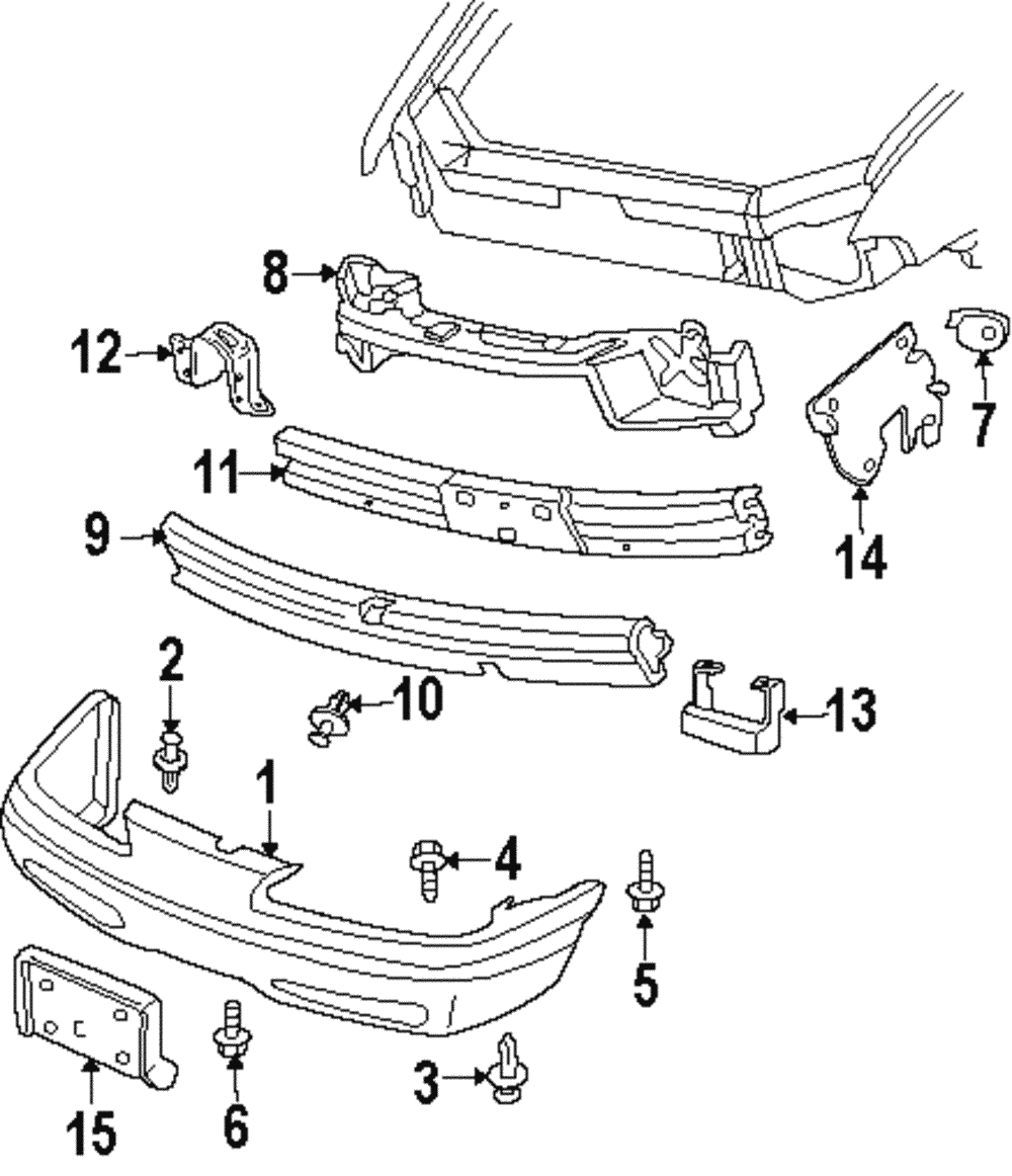 Fascia, Front Bpr                     *Primed - GM (88893304)