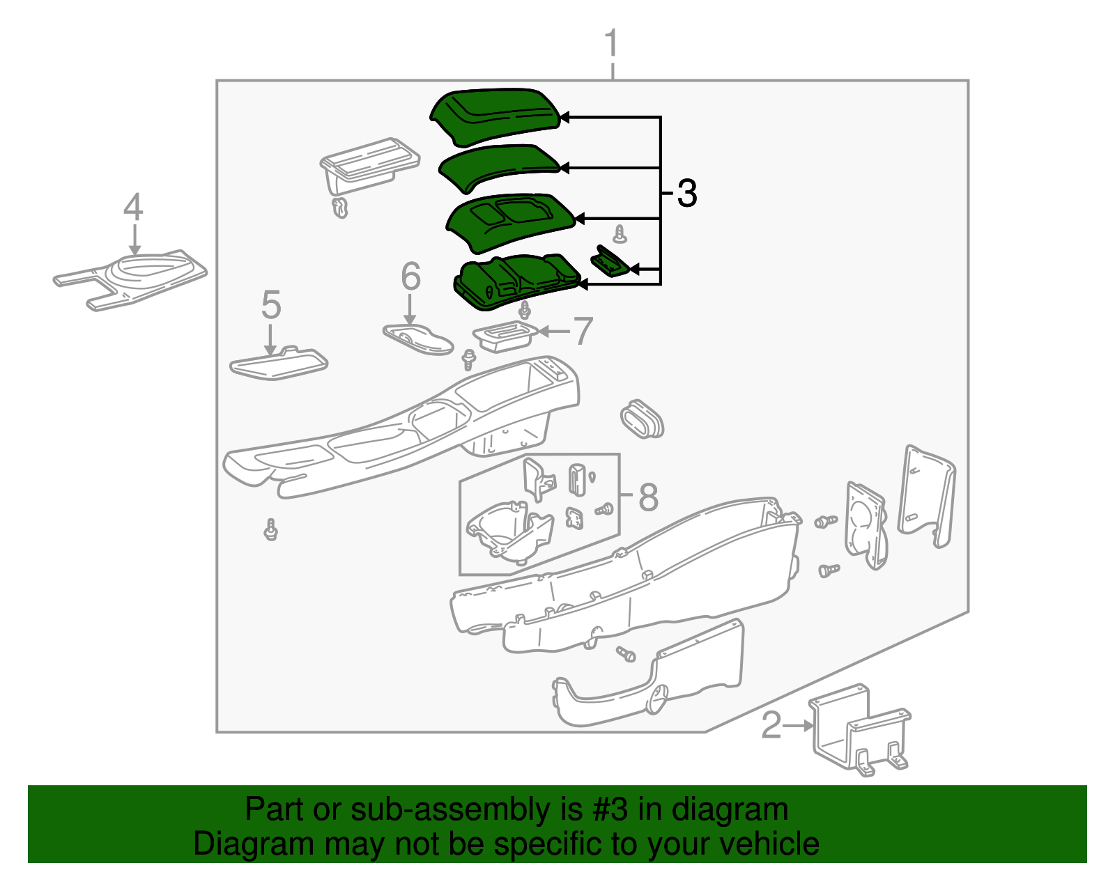 Armrest Door - Ford (YF1Z-5406024-AAC)