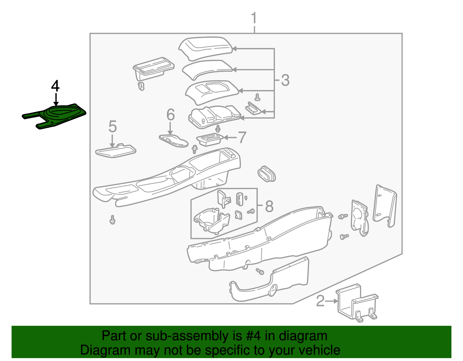 Trim Panel Assembly - Ford (YF4Z-54044D90-AAA)