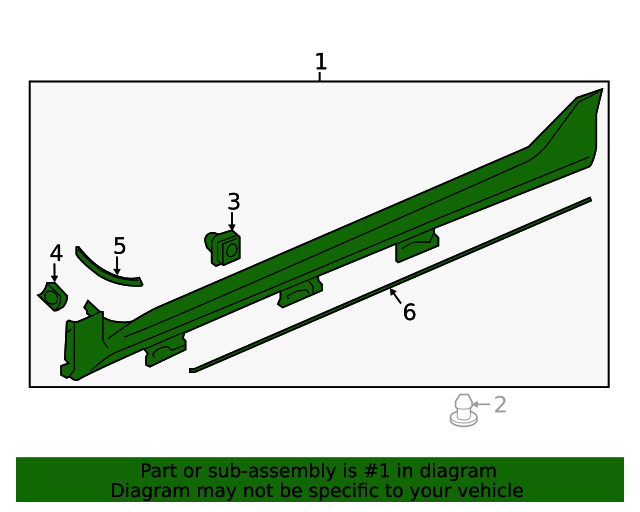 71800TGHA00ZA Garnish Assembly, R Side Sill *R513* (Rallye Red