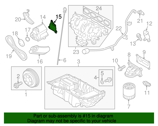 20012021 Ford Engine Oil Pump Gasket 1S7Z6659AA QuirkParts
