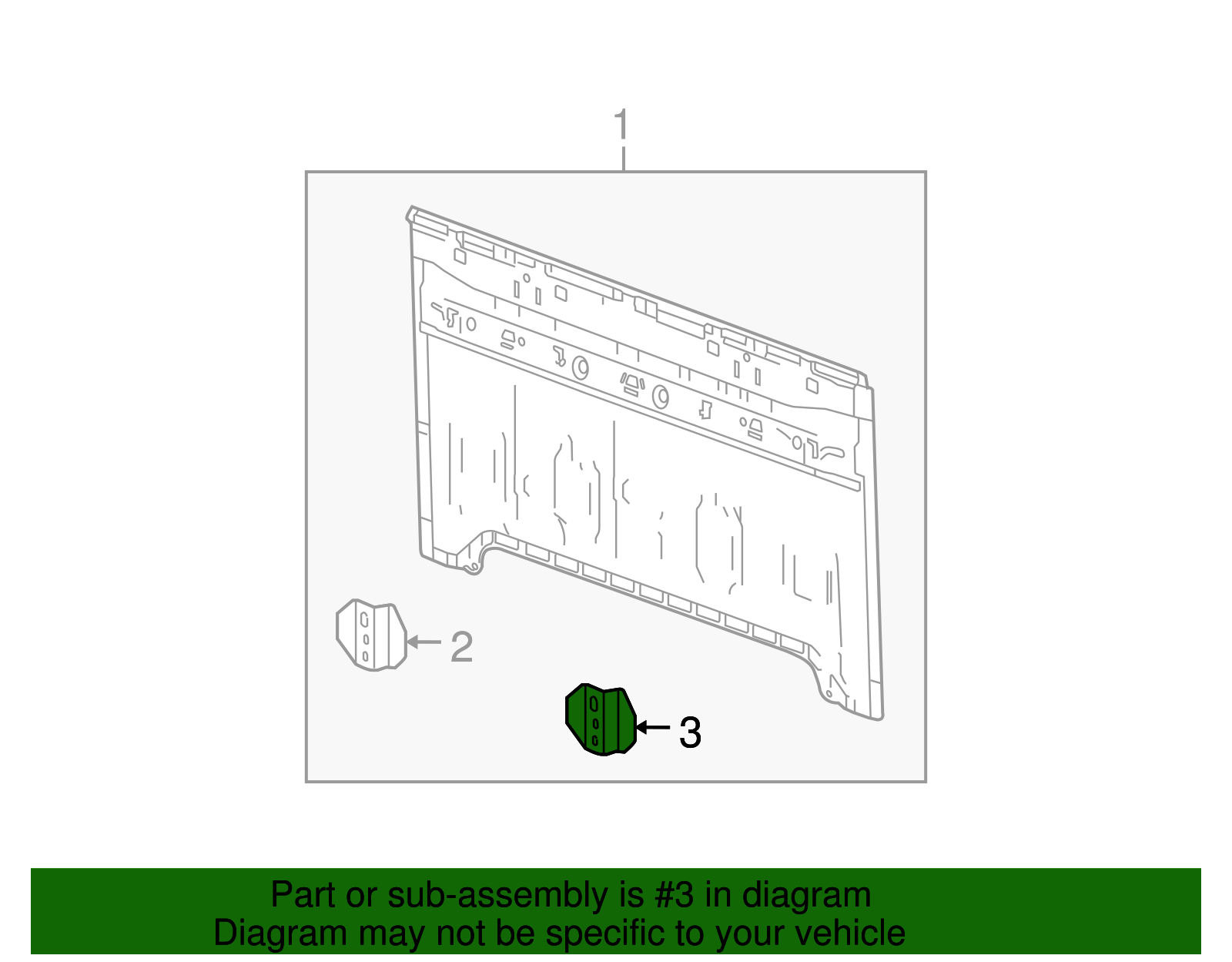 Jack Stowage Bracket - GM (97246325)
