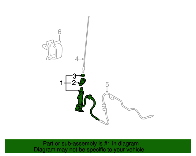 20012005 Toyota RAV4 Radio Antenna Mast 8630042240 Toyota Parts Center