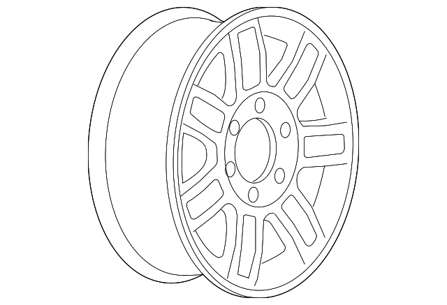 Wheel-16X7.5 Aluminum Chrome            *Chrome - GM (09595907)