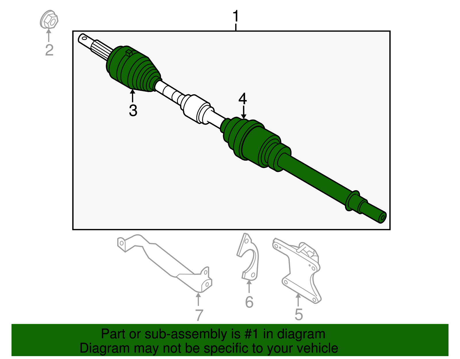 2013-2019 Nissan Sentra Value Advantage™ CV AXLE FR RH C9100