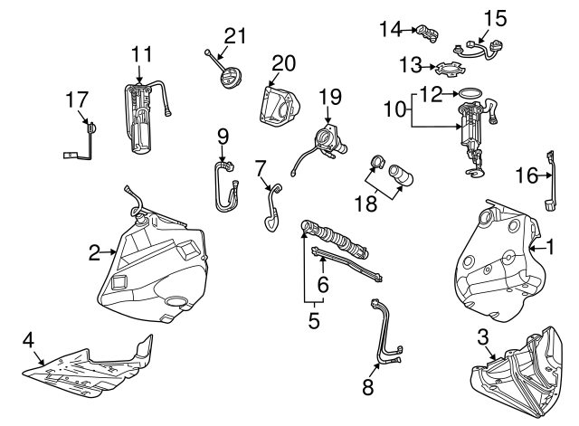 GM OEM Fuel System-Feed Line 10337588