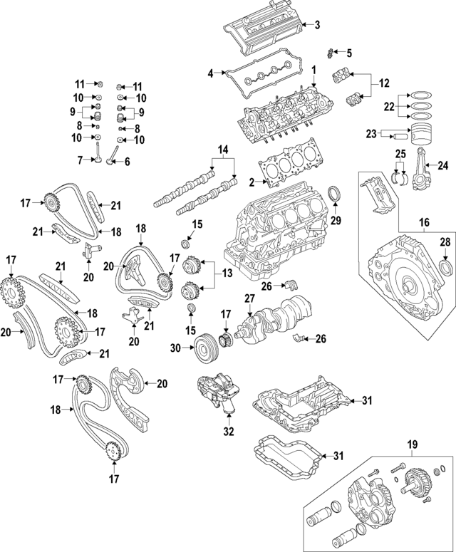 20072010 Audi Engine Connecting Rod Bearing 079105701GROT Audi