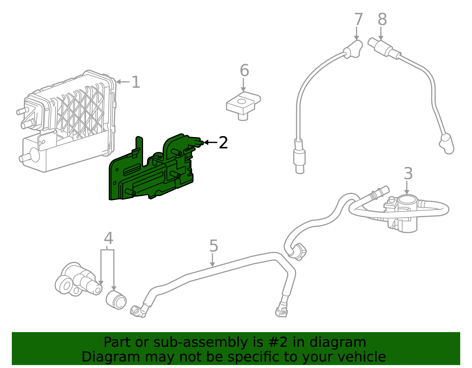 Vapor Canister Bracket - GM (84325522)