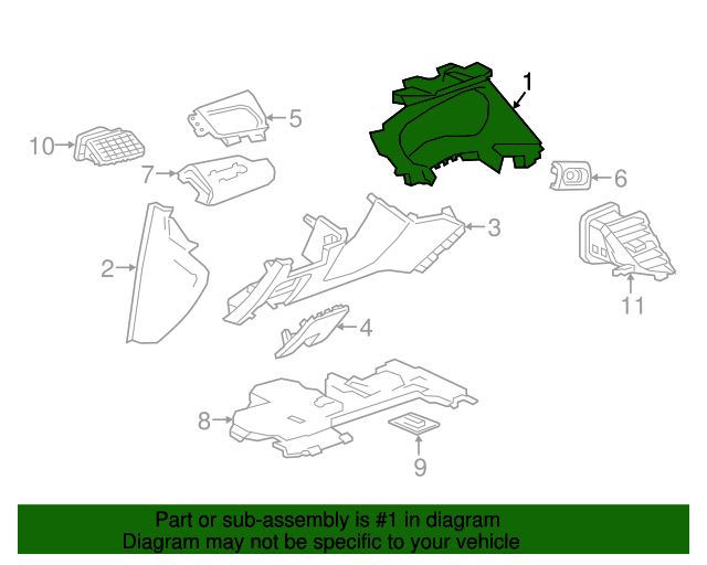 20172019 Buick LaCrosse Very Dark Atmosphere Instrument Panel Cluster