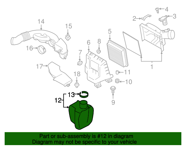 20172023 Subaru Impreza Resonator 46043FL01A Subaru Parts Store