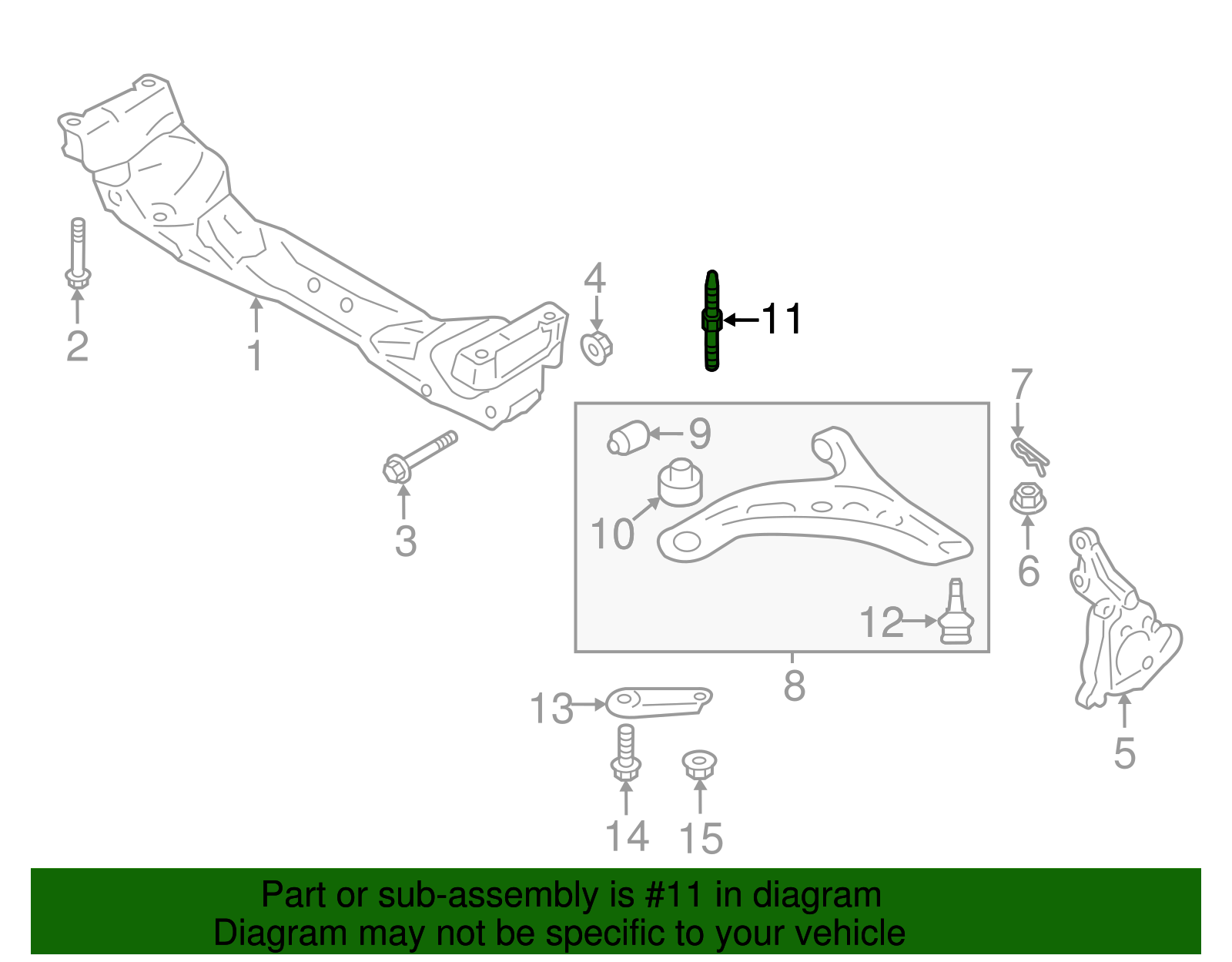 Lower Control Arm Bolt - Scion (SU003-02850)