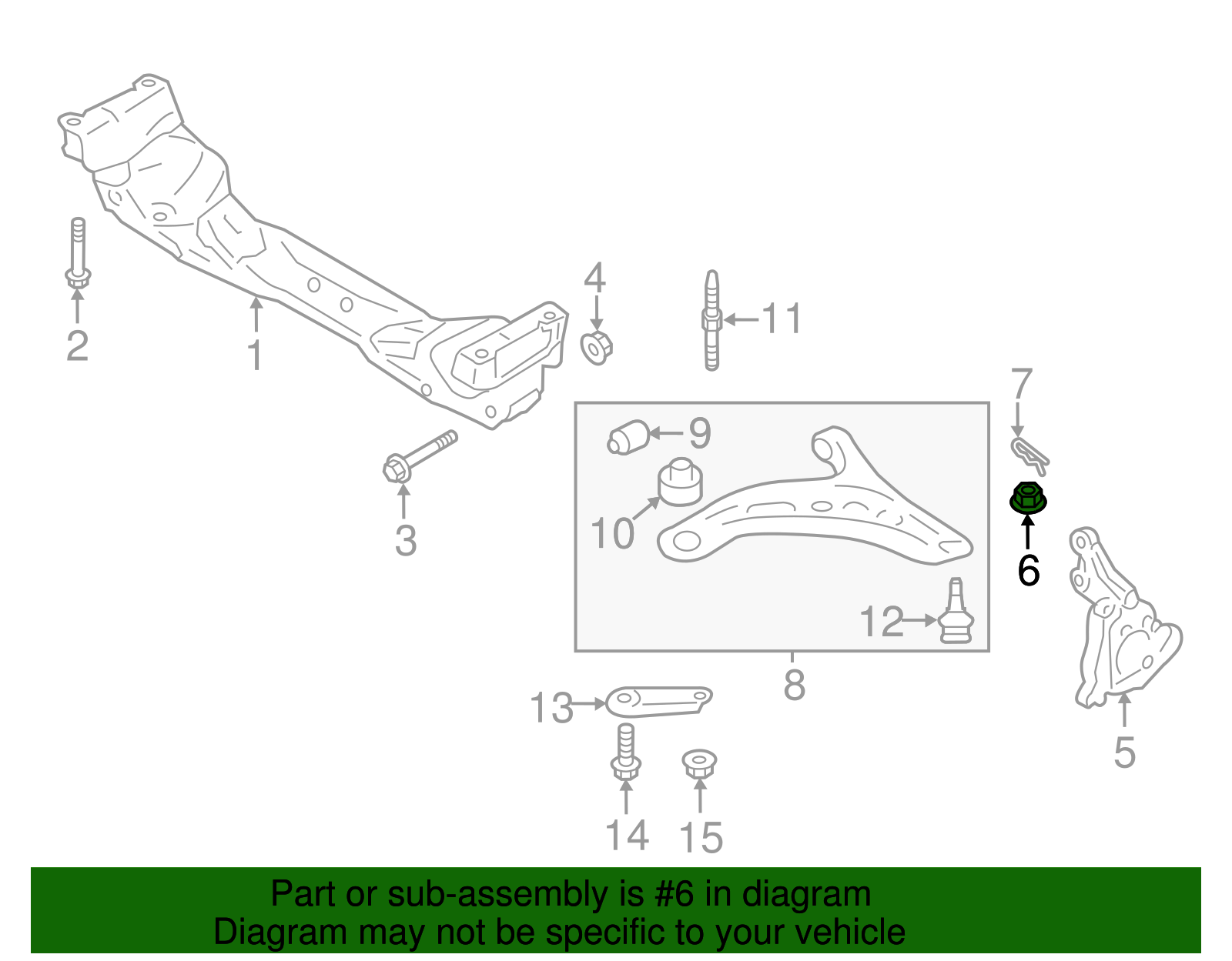 Tie Rod Assembly Castle Nut - Scion (SU003-00056)
