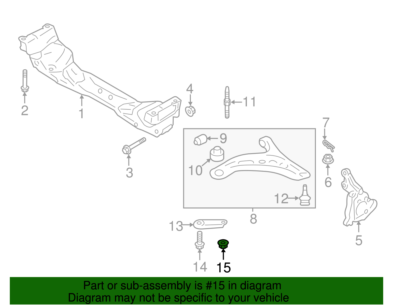 Mount Plate Nut - Scion (SU003-02871)