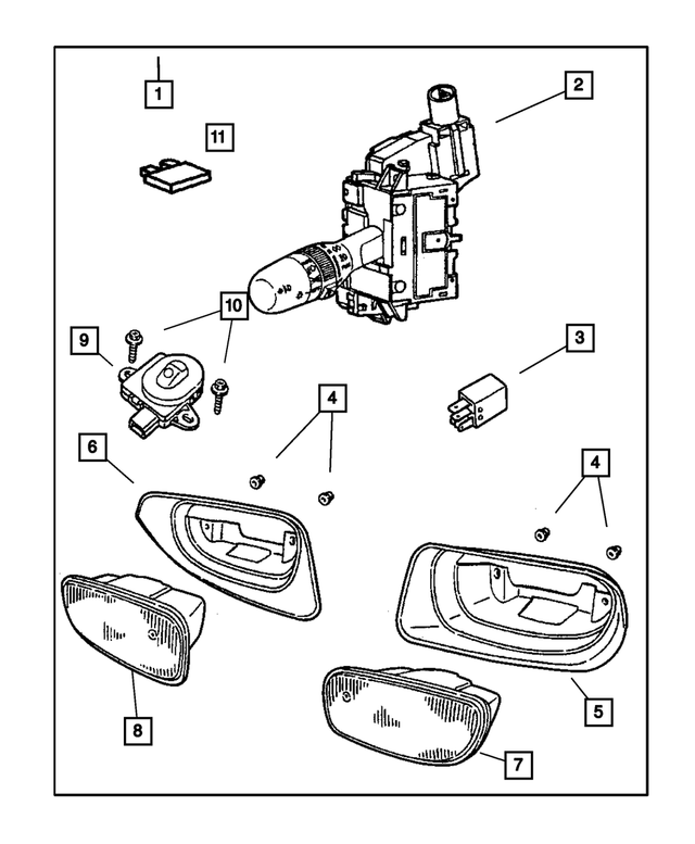 20012004 Jeep Grand Cherokee 0104 Jeep Grand Cherokee Fog Light Auto