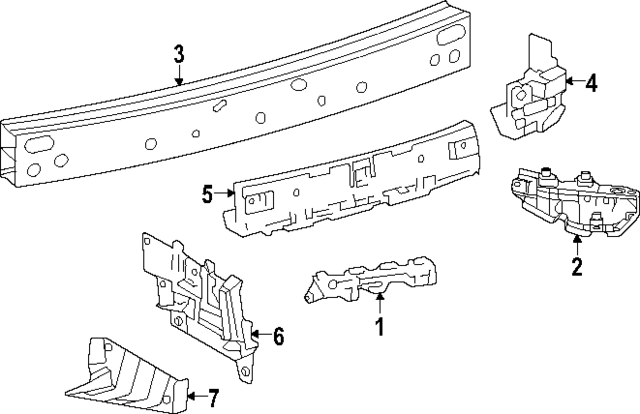 52615-30330 - Bumper Impact Absorber 2023-2024 Toyota Crown 