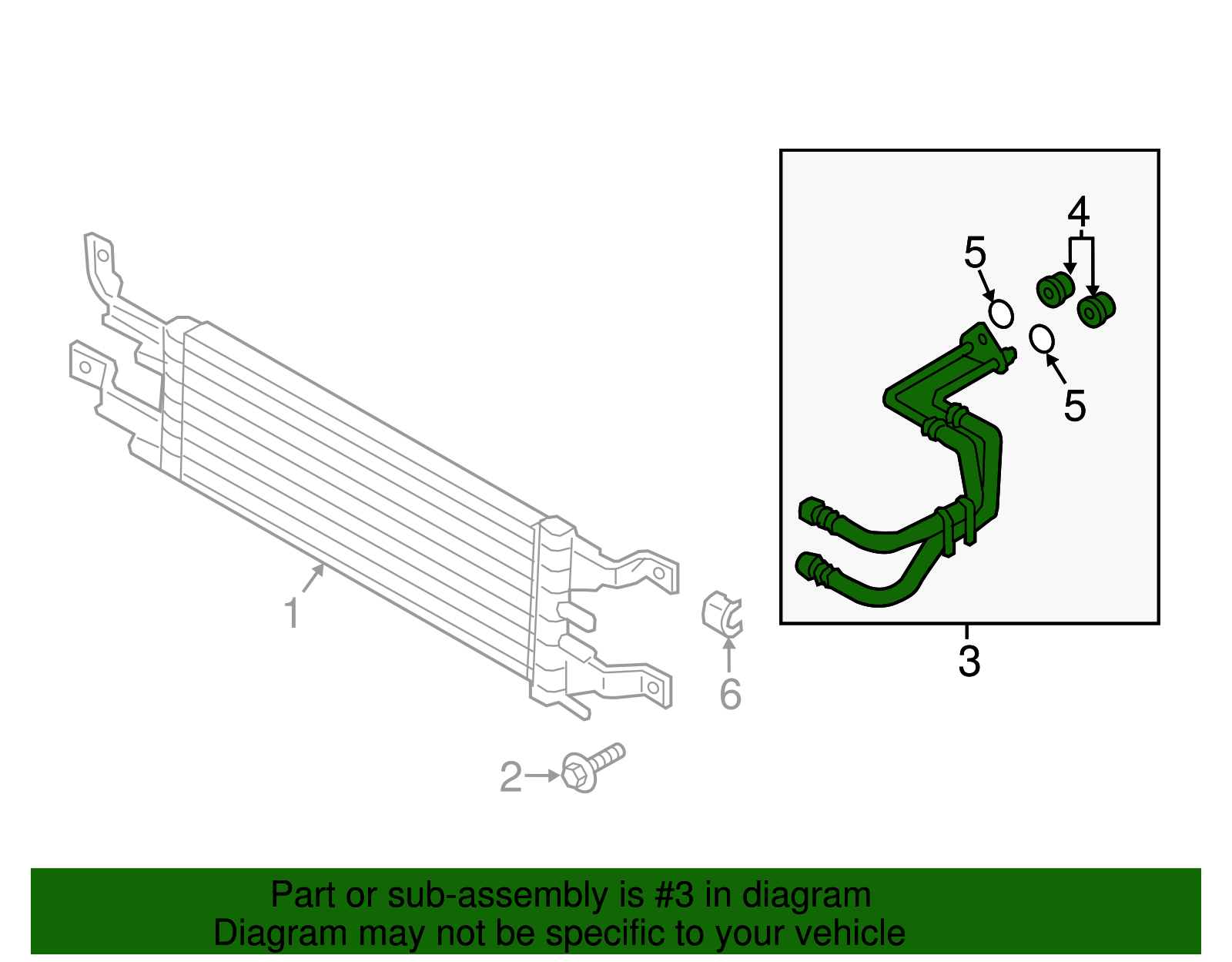 Cooler Pipe - Ford (DG9Z-7R081-A)