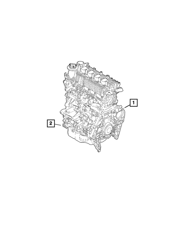 2019 Jeep Renegade Long Block Engine 68440740AA Mopar eStore