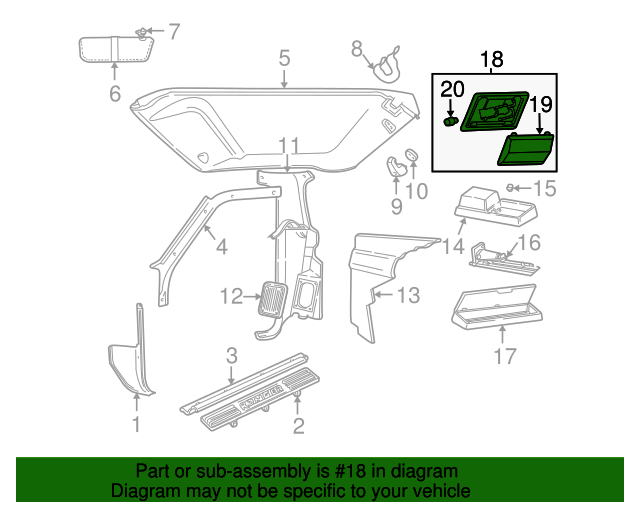 20042011 Ford Ranger Dome Lamp 4L5Z13776AA Village Ford