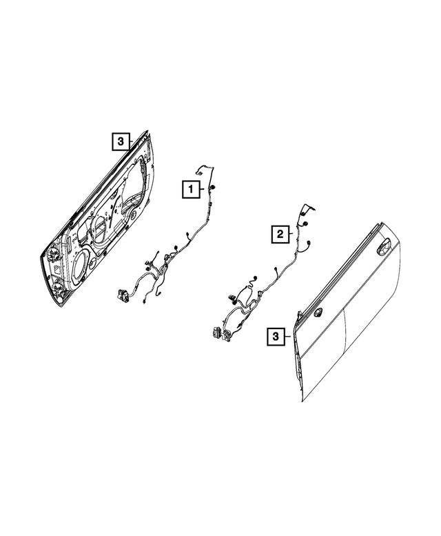 2019 Dodge Challenger Front Door Wiring, Left 68409479AB | Mopar  