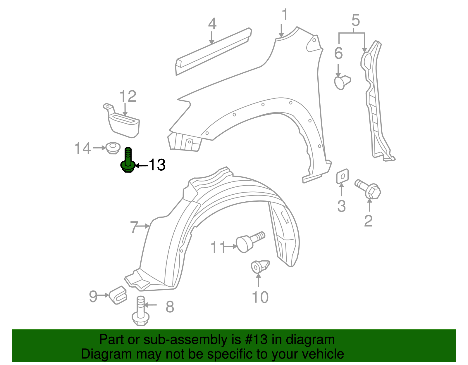 Liner Extension Bolt - Scion (90119-06877)