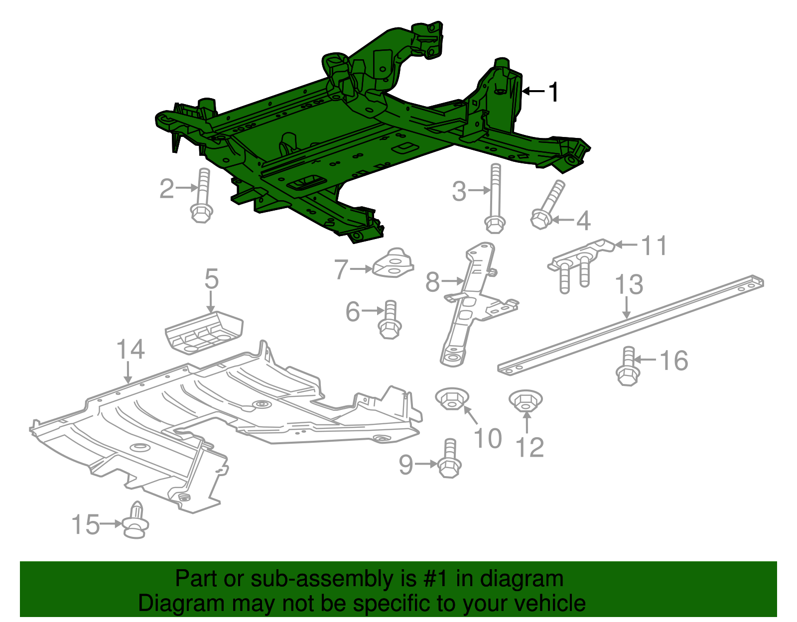 Engine Cradle - GM (84011261)